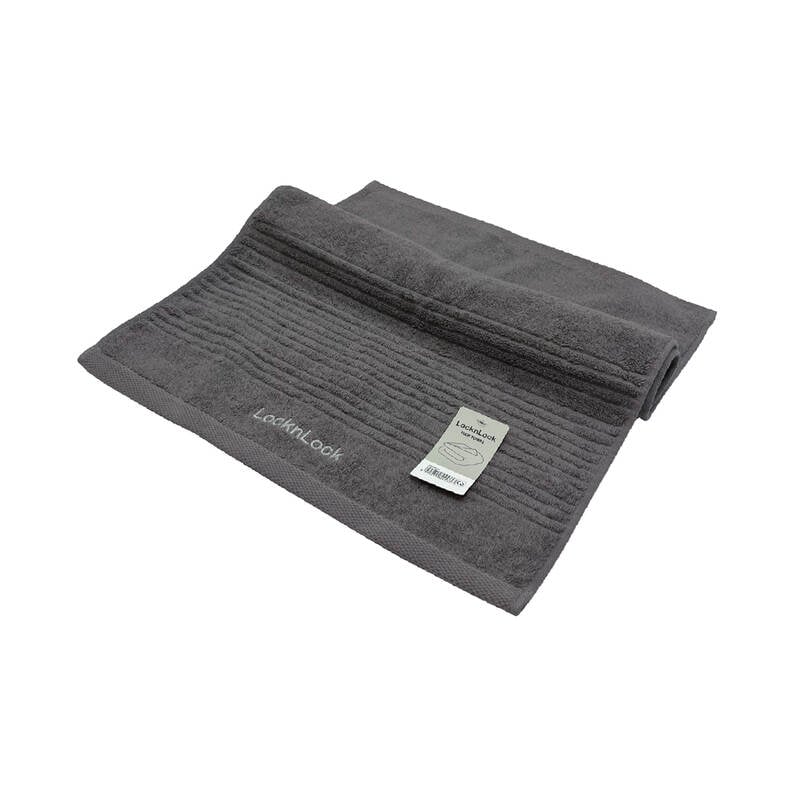 Khăn Lau Tóc Cotton Locknlock - 40X80 Cm - 5 Màu (Be, Xanh, Xám, Hồng, Xanh da trời) - ETM002 image number null